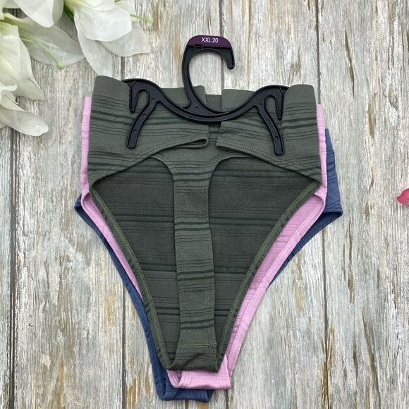 Seamless Thong Underwear Panties 3-Pack Size XXL - Picture 2 of 5